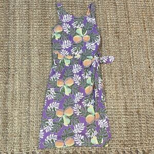 Patagonia pataloha women dress breadfruit purple sleeveless sz 4 Hawaiian